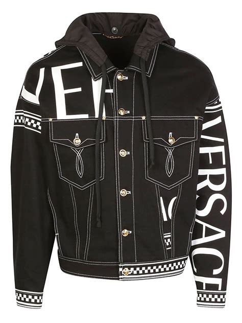 versace mens housecoat|versace denim jacket men.